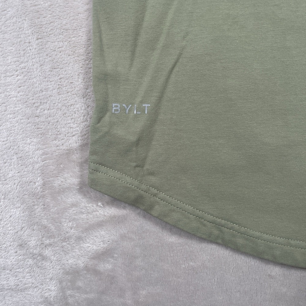 BYLT Premium Basics Lux Polo  Mens L Golf‎ Green Collared Stretch Casual - Picture 5 of 9
